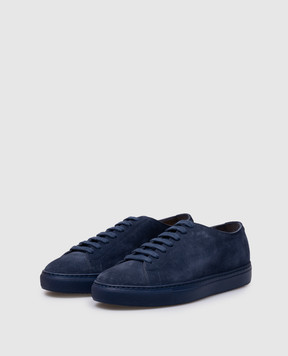 Doucal's Visone blue suede sneakers DU3285ROGEUF009