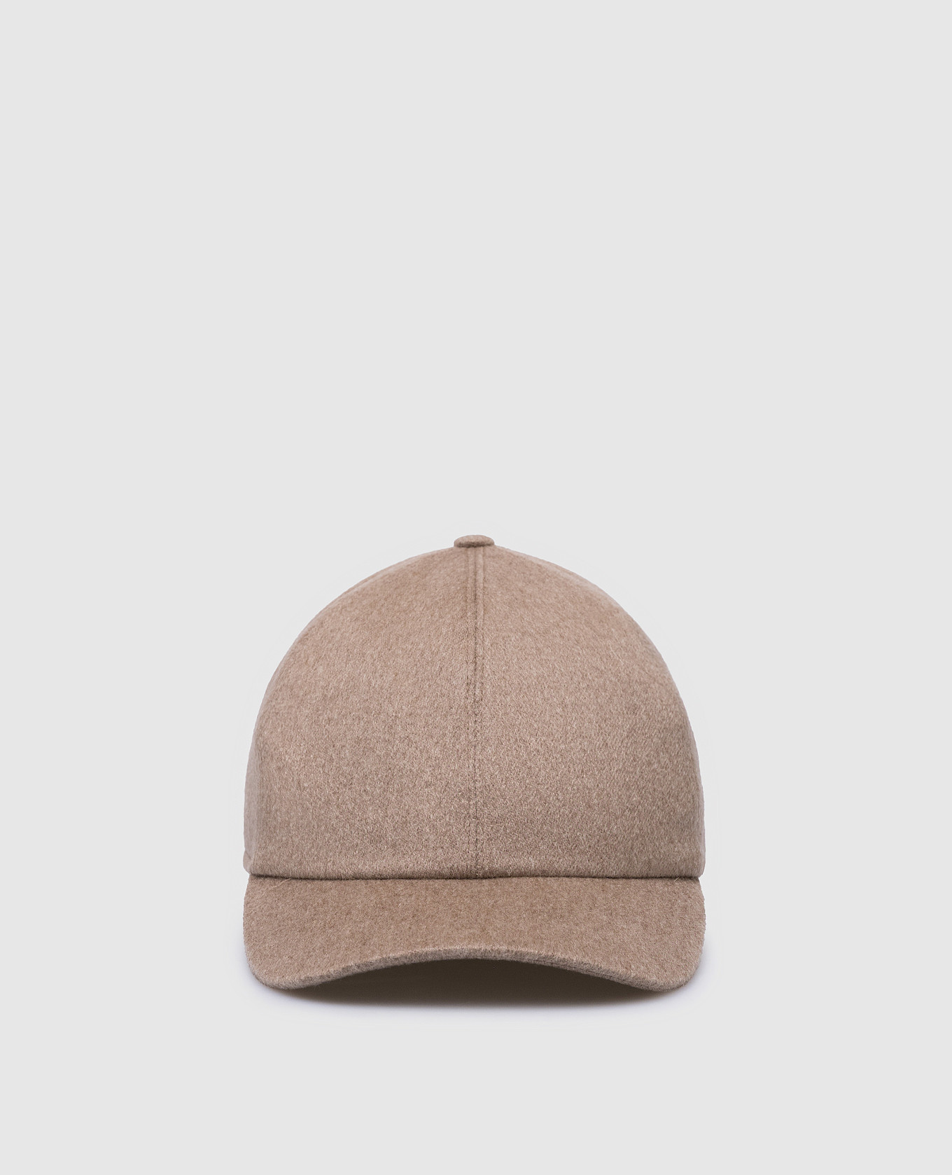 Beige cashmere cap bertolo cashmere