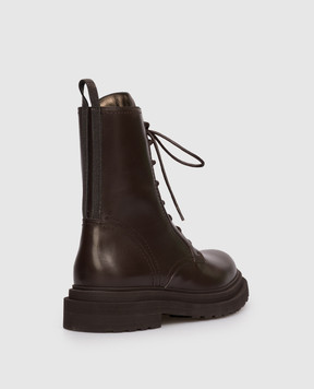 Brunello Cucinelli Brown leather boots MZOLG3036