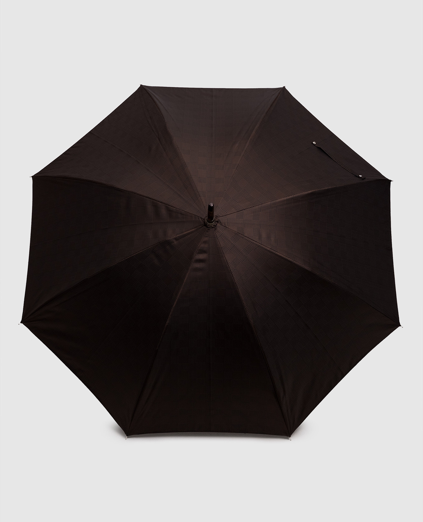 

Milford brown checkered umbrella Pasotti