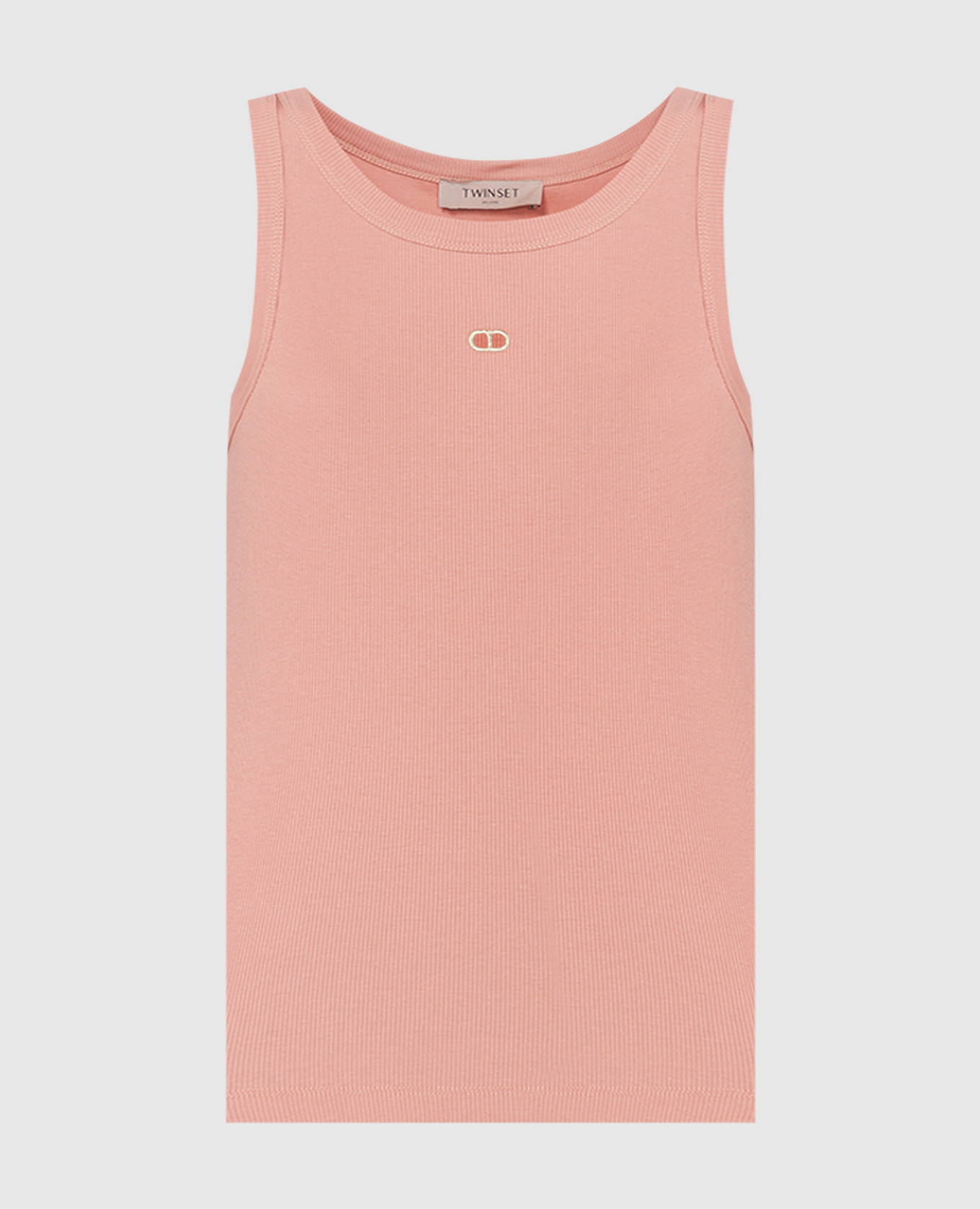 

Pink top with logo Twinset