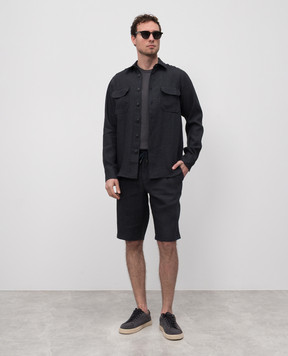 CAPOBIANCO Gray shorts 16M851LL00