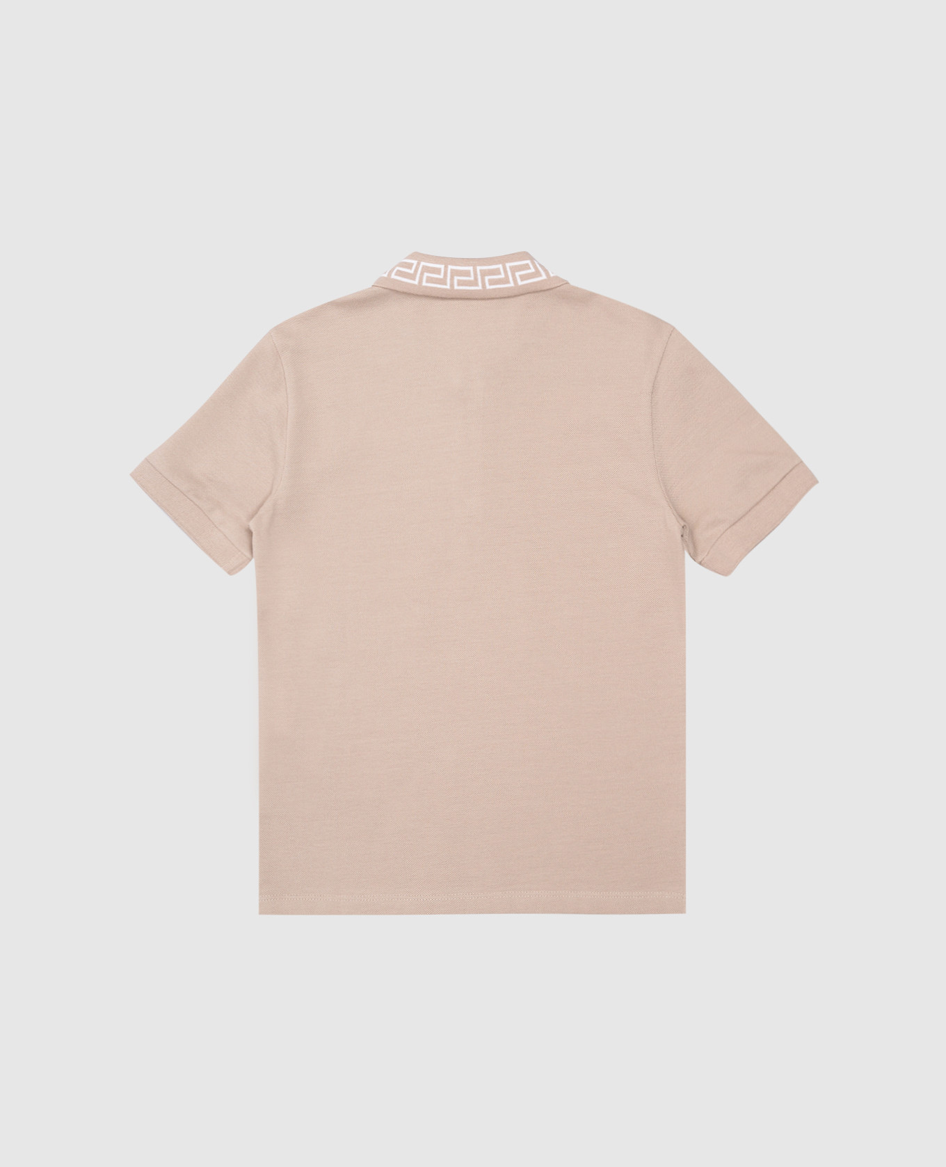 

Children's beige polo Greca Versace