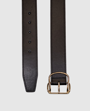 Toteme Black leather belt 252WAM0046LE0025