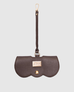 Babe Pay Pls Brown leather case for glasses 06186