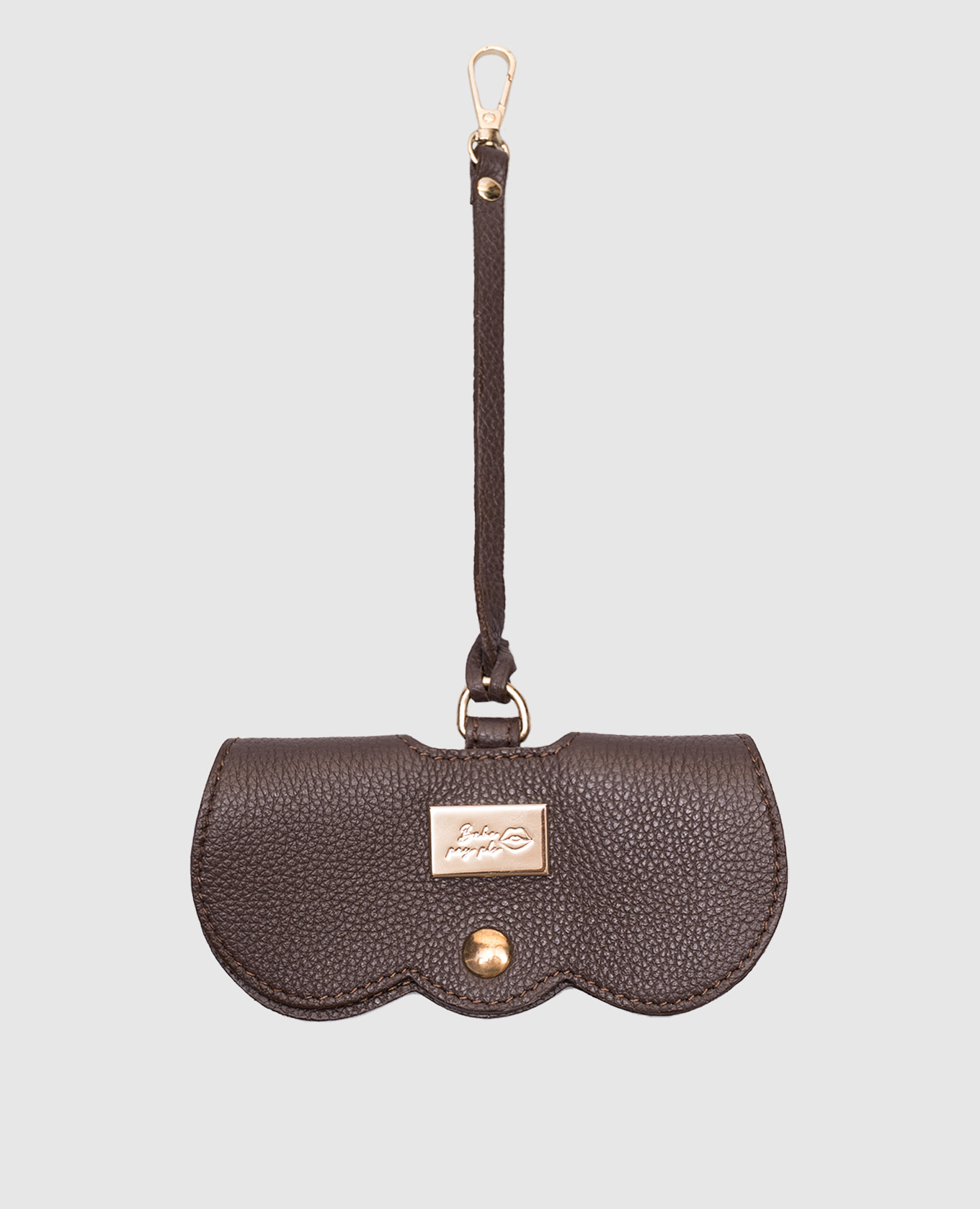 

Brown leather case for glasses Babe Pay Pls