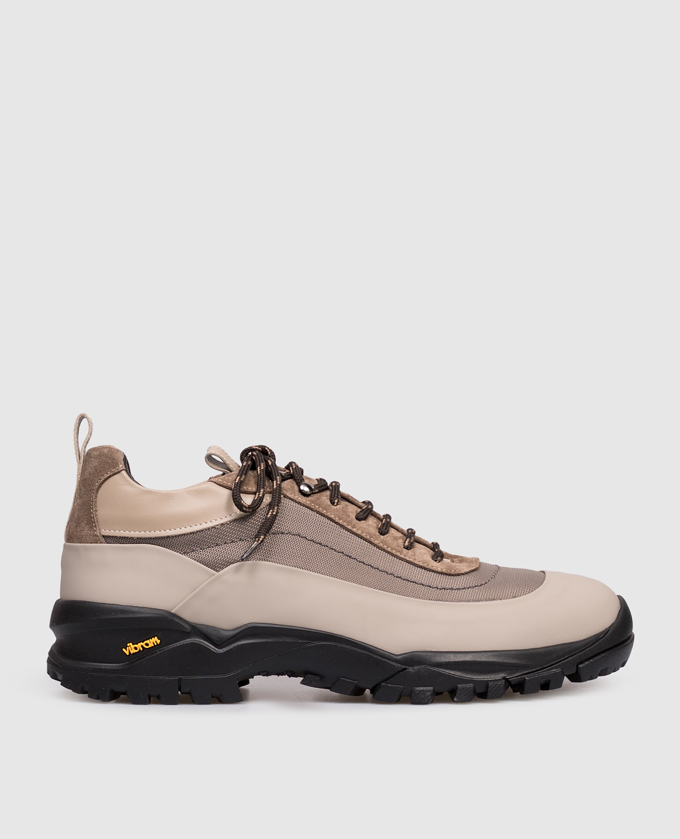Beige combination sneakers Peserico