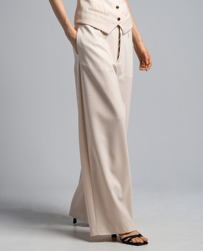 Philosophy di Lorenzo Serafini Beige pants with wool A03060727