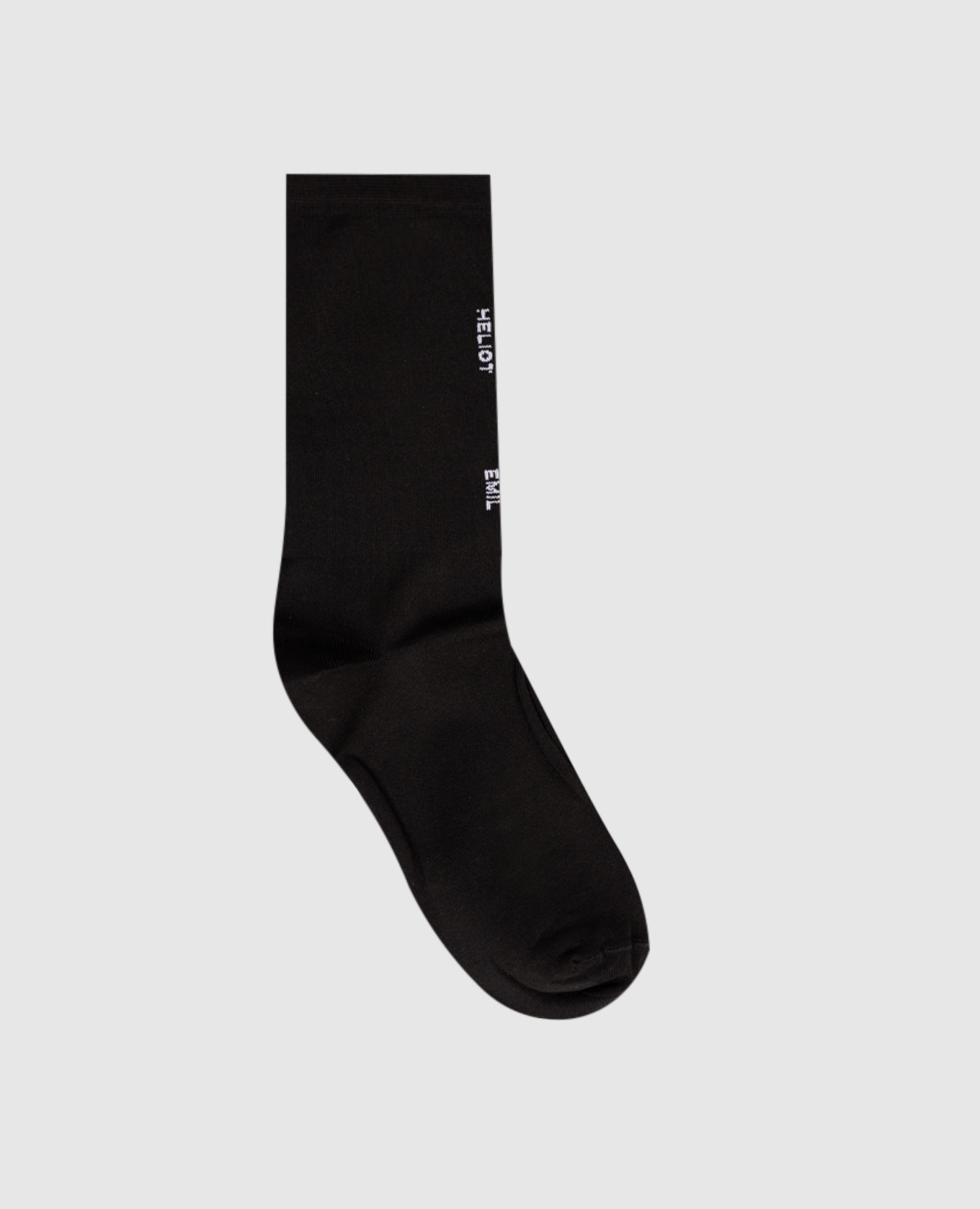 Black socks with logo pattern Heliot Emil