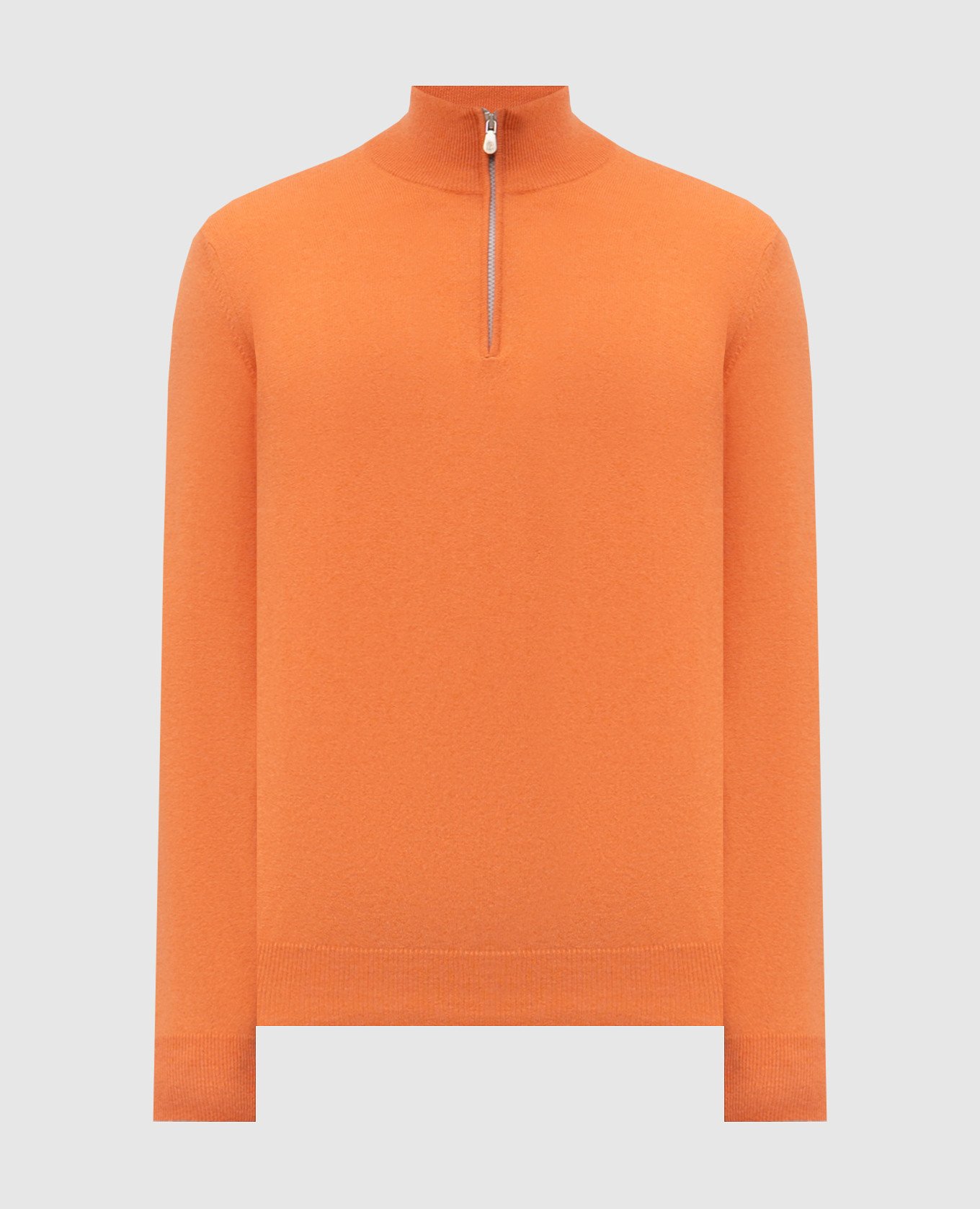 Orange cashmere jumper Brunello Cucinelli