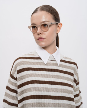 Brunello Cucinelli Beige Pigalle sunglasses MOCGEMMS04