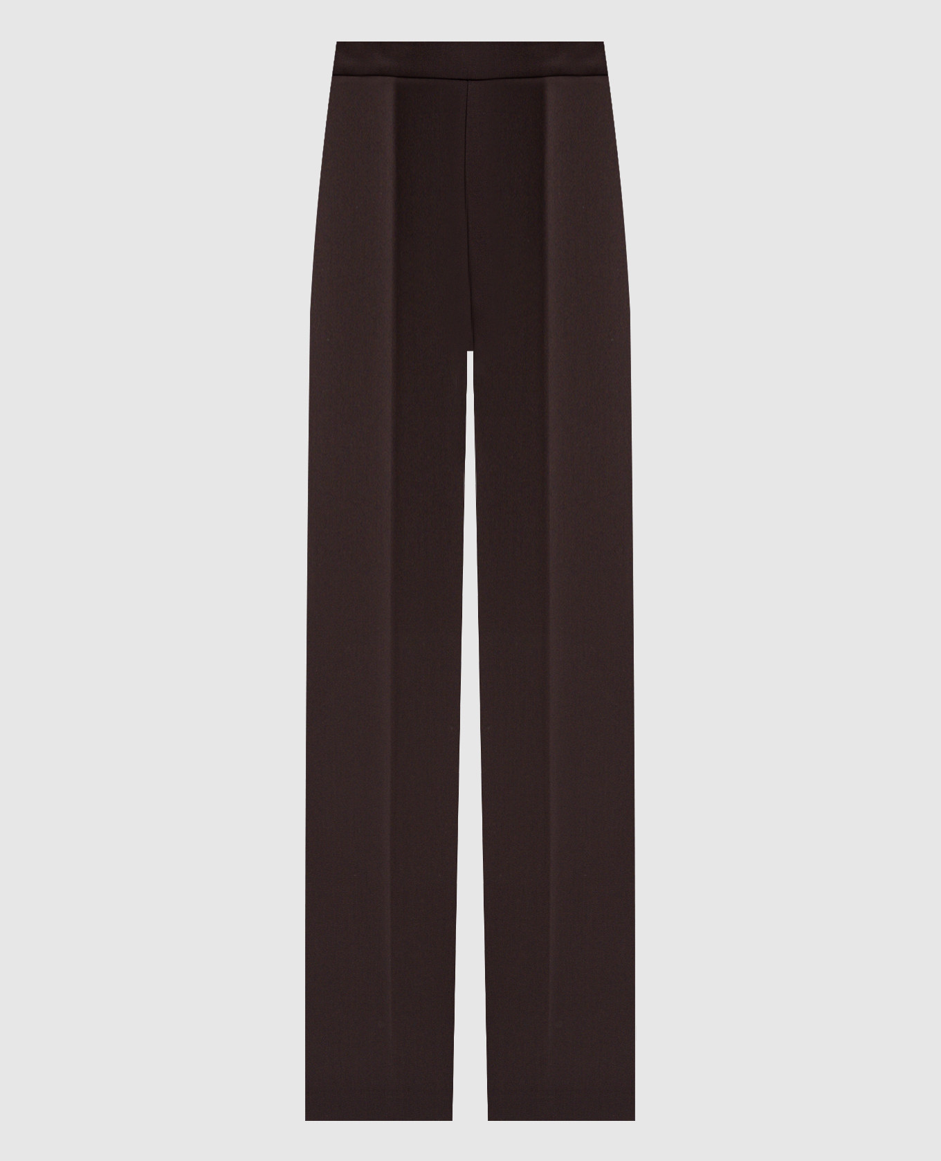 

Brown flared pants with logo Twinset