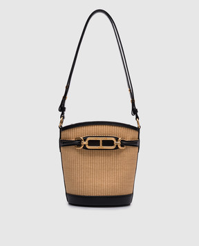 Tom Ford Beige bucket bag with logo L1817TRA004X