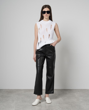 Gauchere White top with slits P12427760592