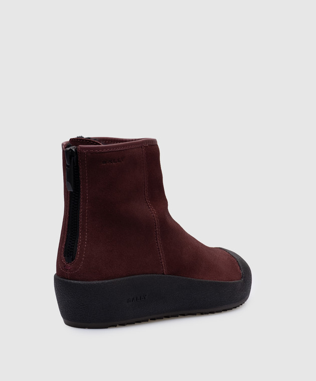 Bally Guard burgundy suede boots with fur WB003ZSU005 buy with Croatia delivery at Symbol