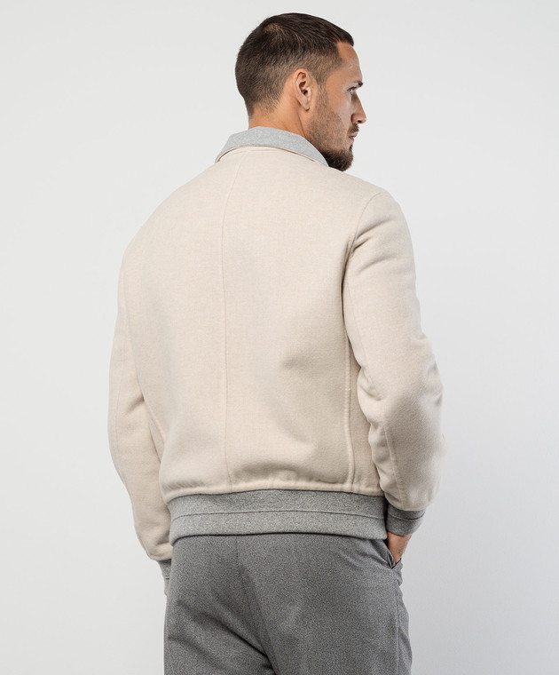 Brunello Cucinelli - Beige double-sided cashmere jacket