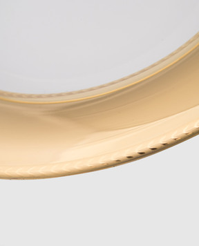 Stefano Ricci Golden porcelain plate for first courses OPF001SHINY2