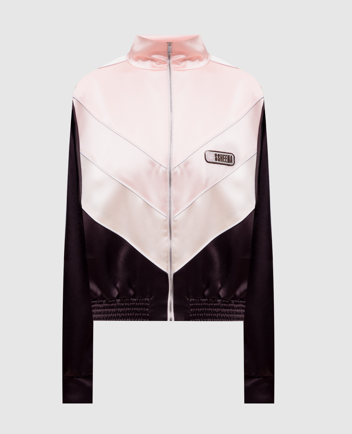 

Brown sports jacket with logo SSHEENA