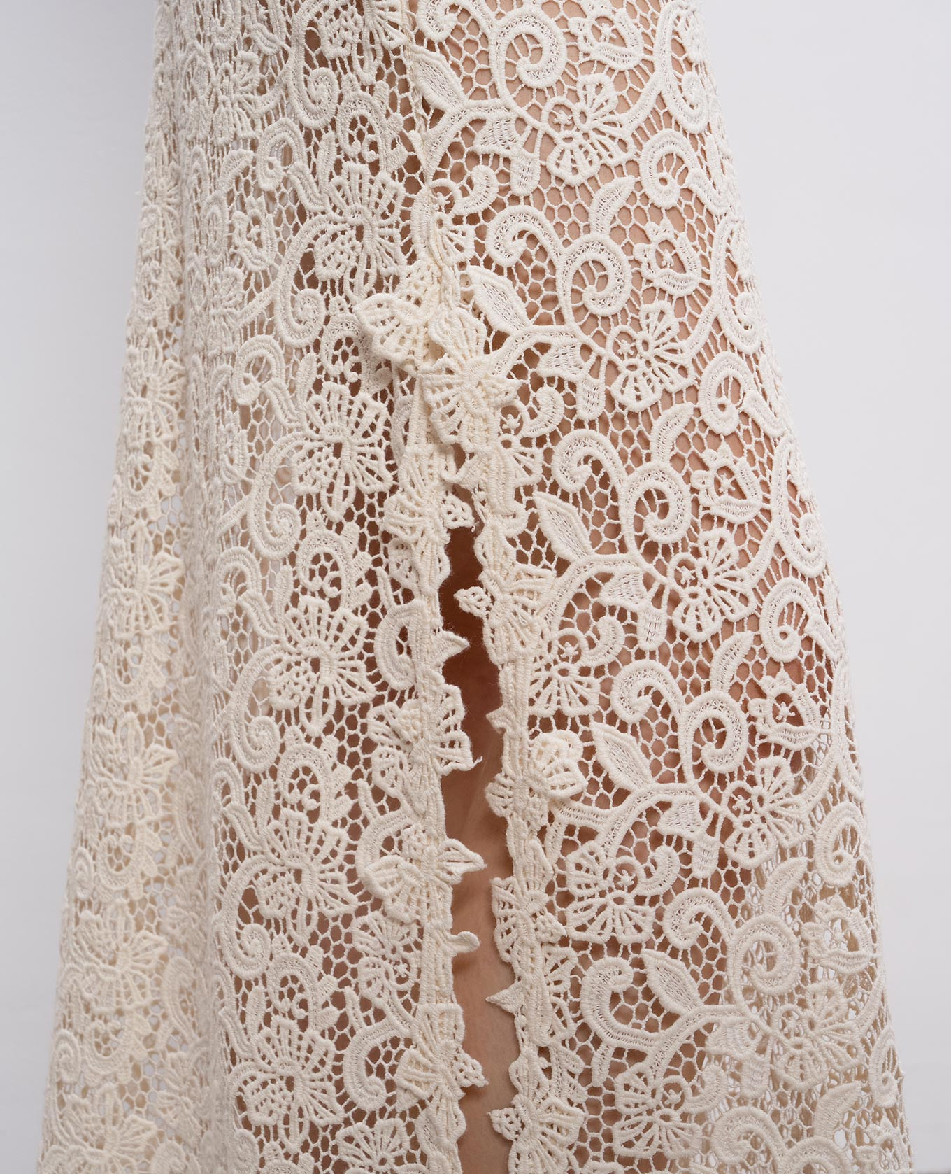 

Beige lace maxi dress Ermanno Scervino