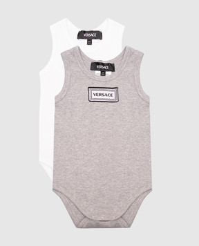 Versace Children's bodysuit set with logo 10187791A13344