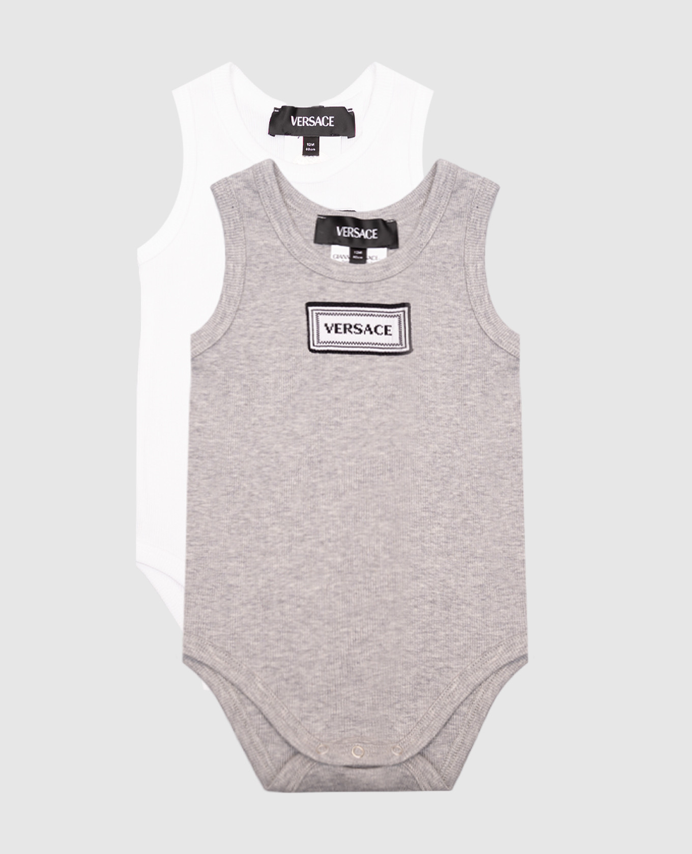 

Children's bodysuit set with logo Versace, White