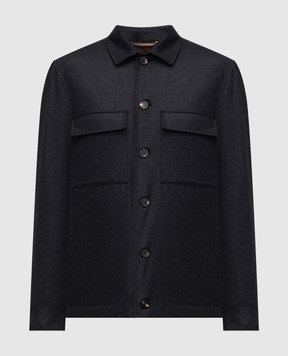 Peserico Gray wool shirt R5223802710
