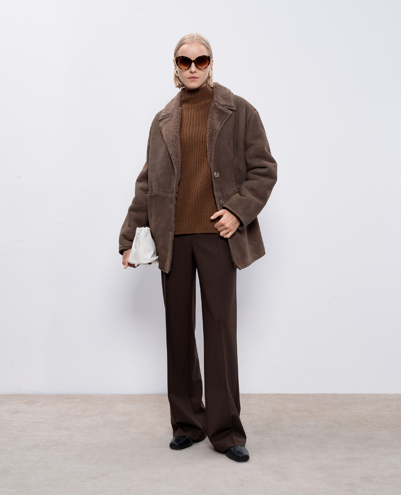 

INES brown cashmere sweater Lou Lou Studio