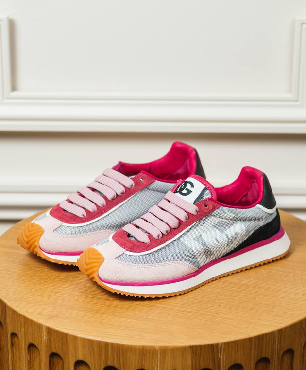 Dolce&Gabbana - DG CUSHION pink combined sneakers
