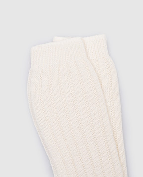 Story Loris Children's white golf shoes made of wool and cashmere 352046