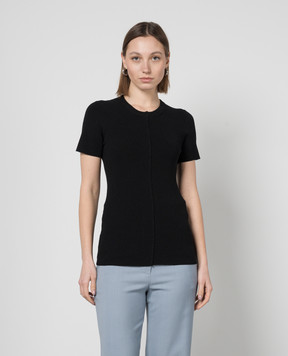 PROENZA SCHOULER Black T-shirt Sky Top with a scar R2427153KY283