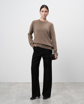 The Row Black straight pants made of wool 8016W3181