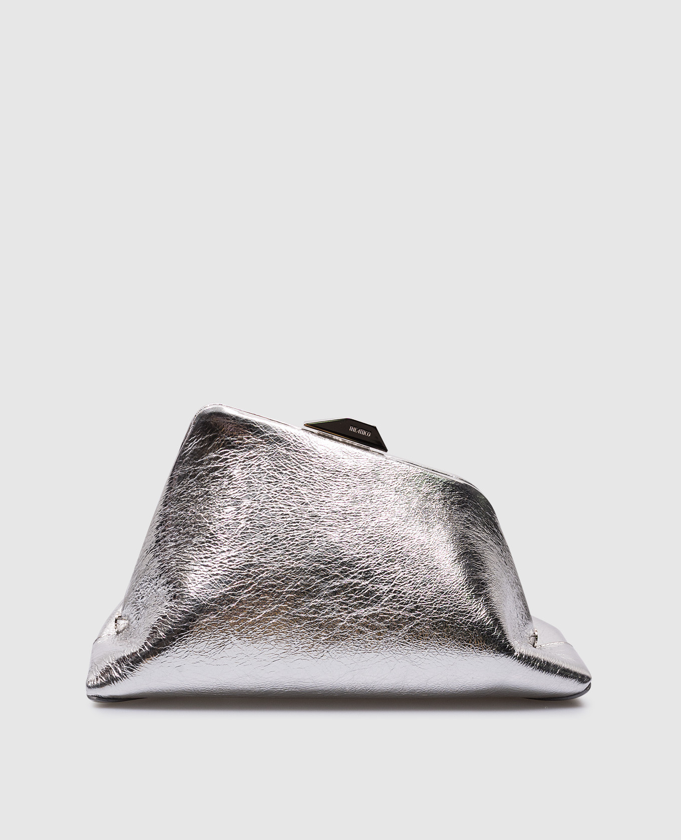 

Day Off silver leather trapeze bag The Attico