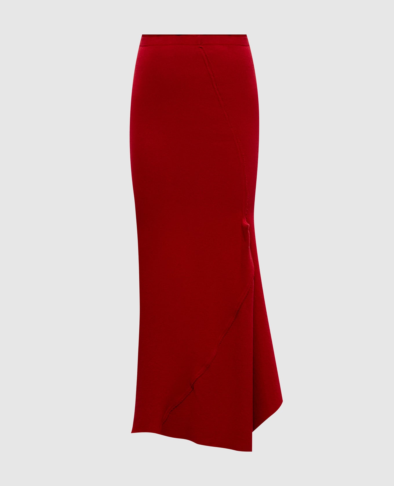 

Red asymmetrical skirt Marc Le Bihan