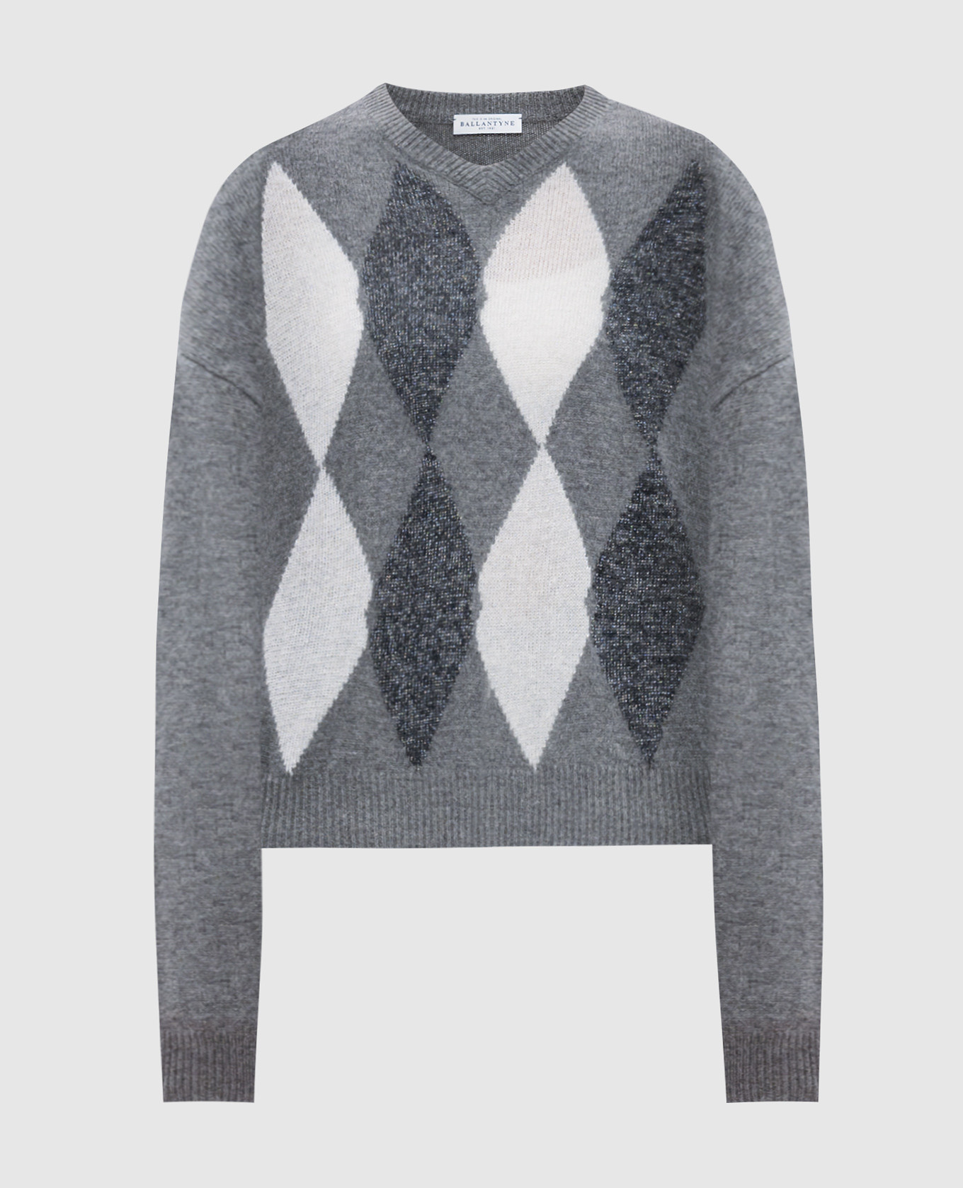 

Gray wool pullover with a pattern Ballantyne, Grey