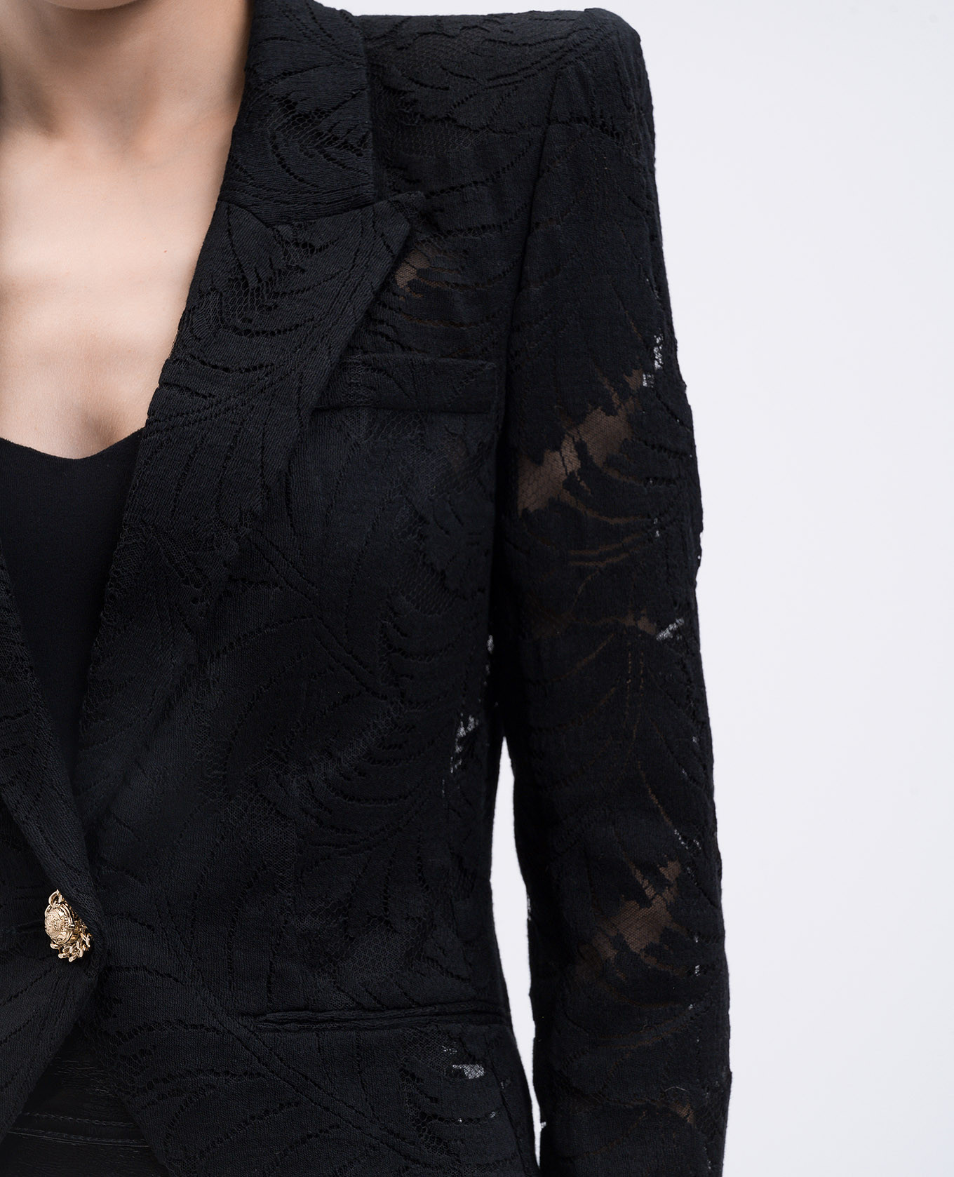 Black lace jacket Balmain 5