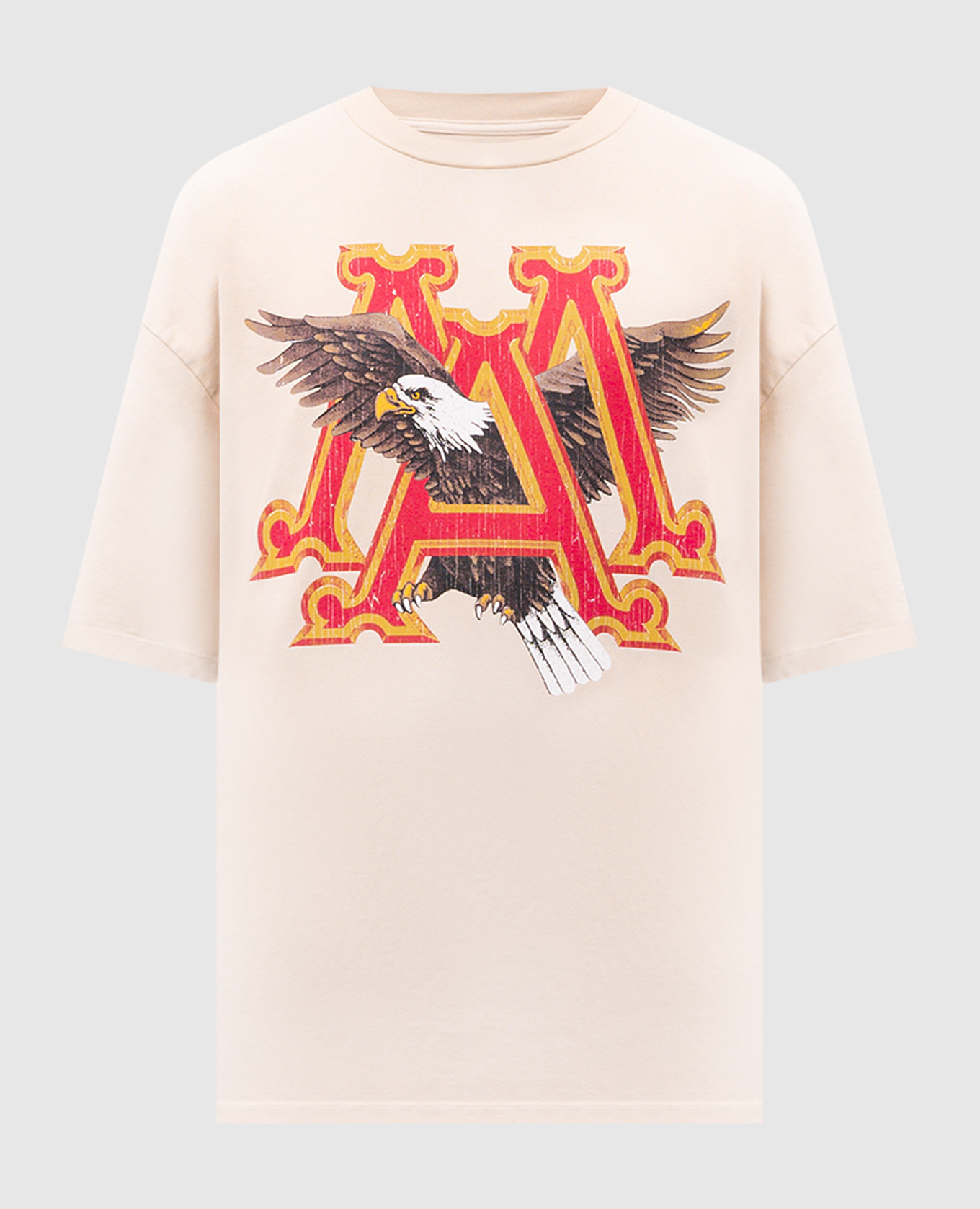 

Beige EAGLE T-shirt with vintage effect AMIRI