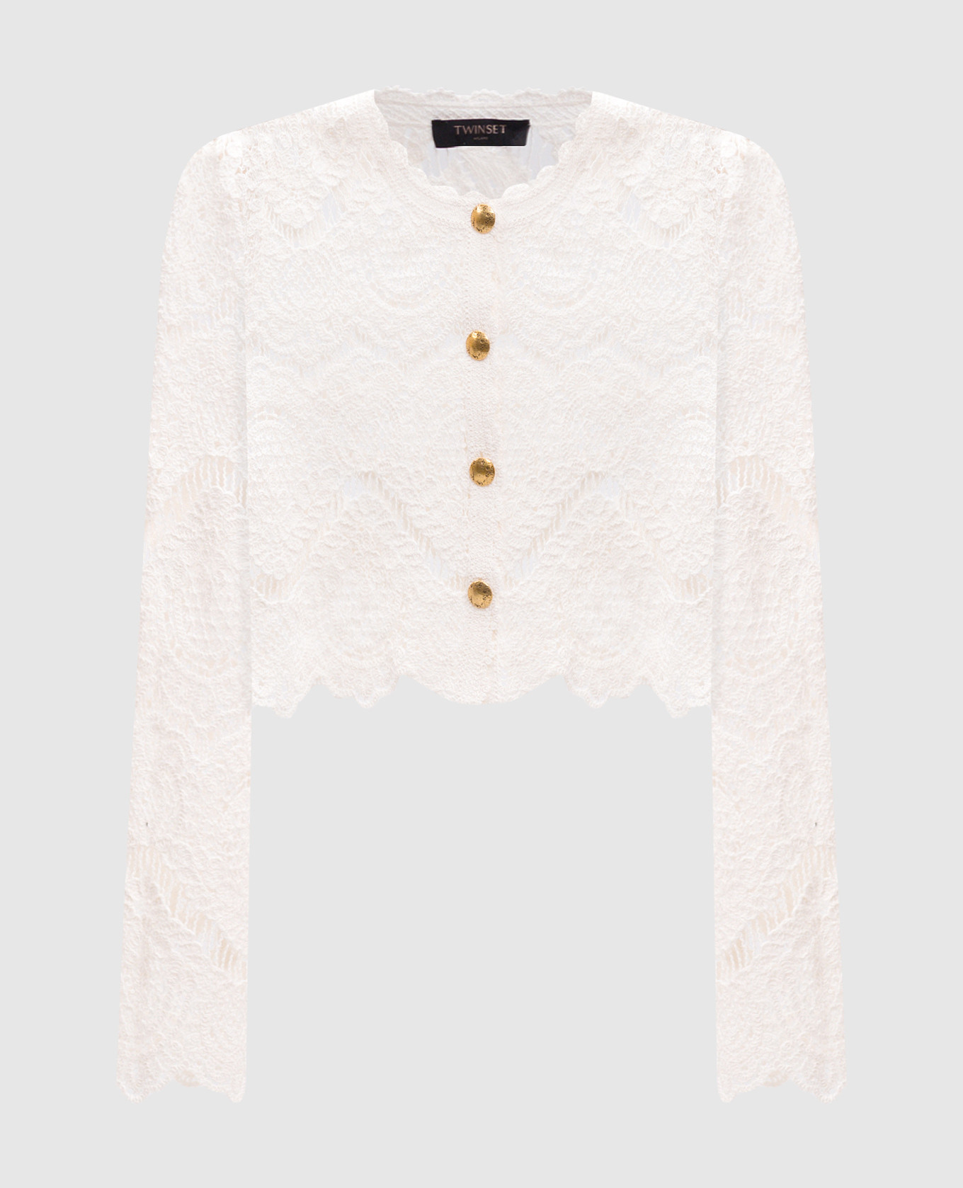 

White openwork cardigan Twinset
