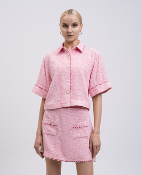 Simkhai Khloe pink tweed shirt 3252204SW