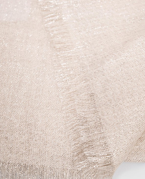 Brunello Cucinelli Beige stole with cashmere and silk MSCDAR097