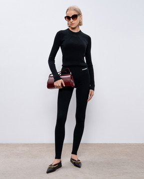 Jil Sander Black jumper with logo patch J40GP0142J14639