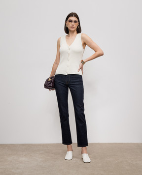 JOSEPH Beige vest with linen JF008278