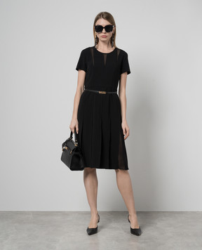 Max Mara Papaia black dress with silk PAPAIA