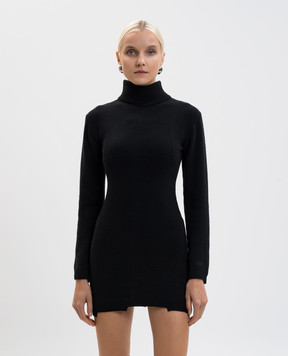 Vetements Black wool and cashmere mini dress WH76KN550B