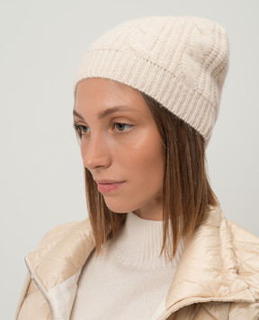 Peserico Beige hat with wool and silk S36184F05M9018