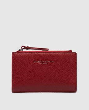 Gianni Chiarini Portafoglio GRN in pelle rossa con logo PFWBW13753GRN