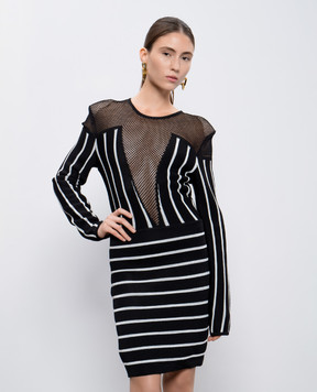 Balmain Black striped dress 123667