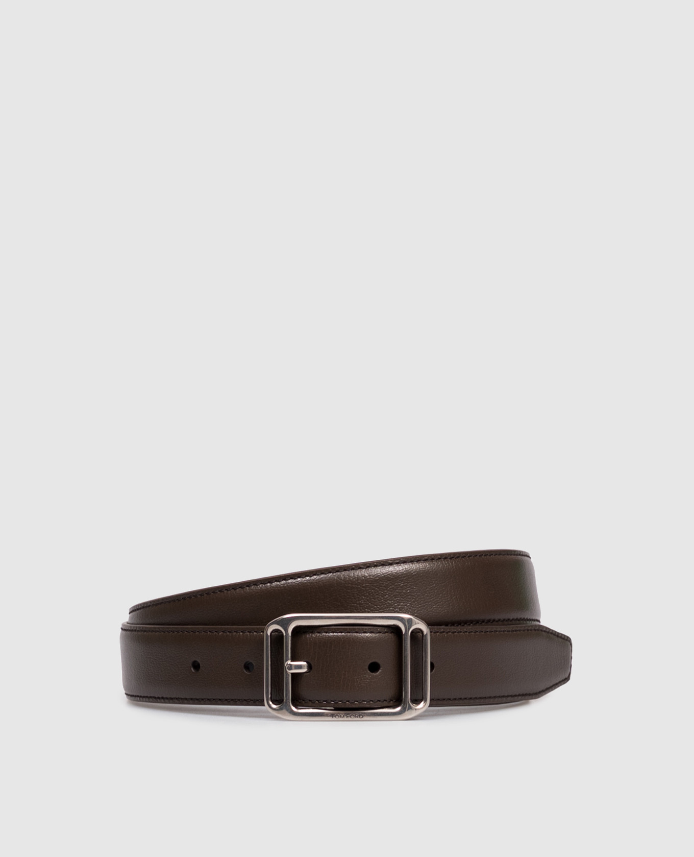 Brown leather belt