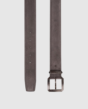 Stefano Ricci Gray suede belt N381SDA566U