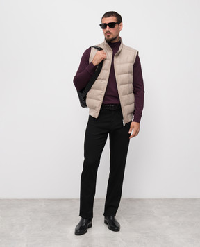 Stefano Ricci Purple wool jumper with logo K303025L10F25345