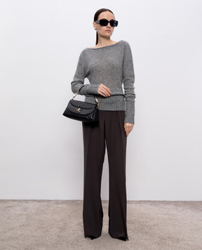 Tom Ford Gray cashmere and silk sweater MAK1380YAX921